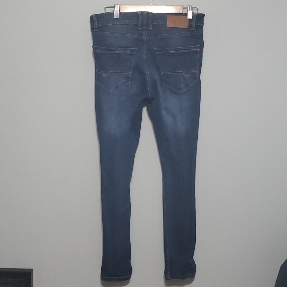 Voi Jeans Mens Size 32 Regular Blue Ripped Holes - Picture 11 of 16